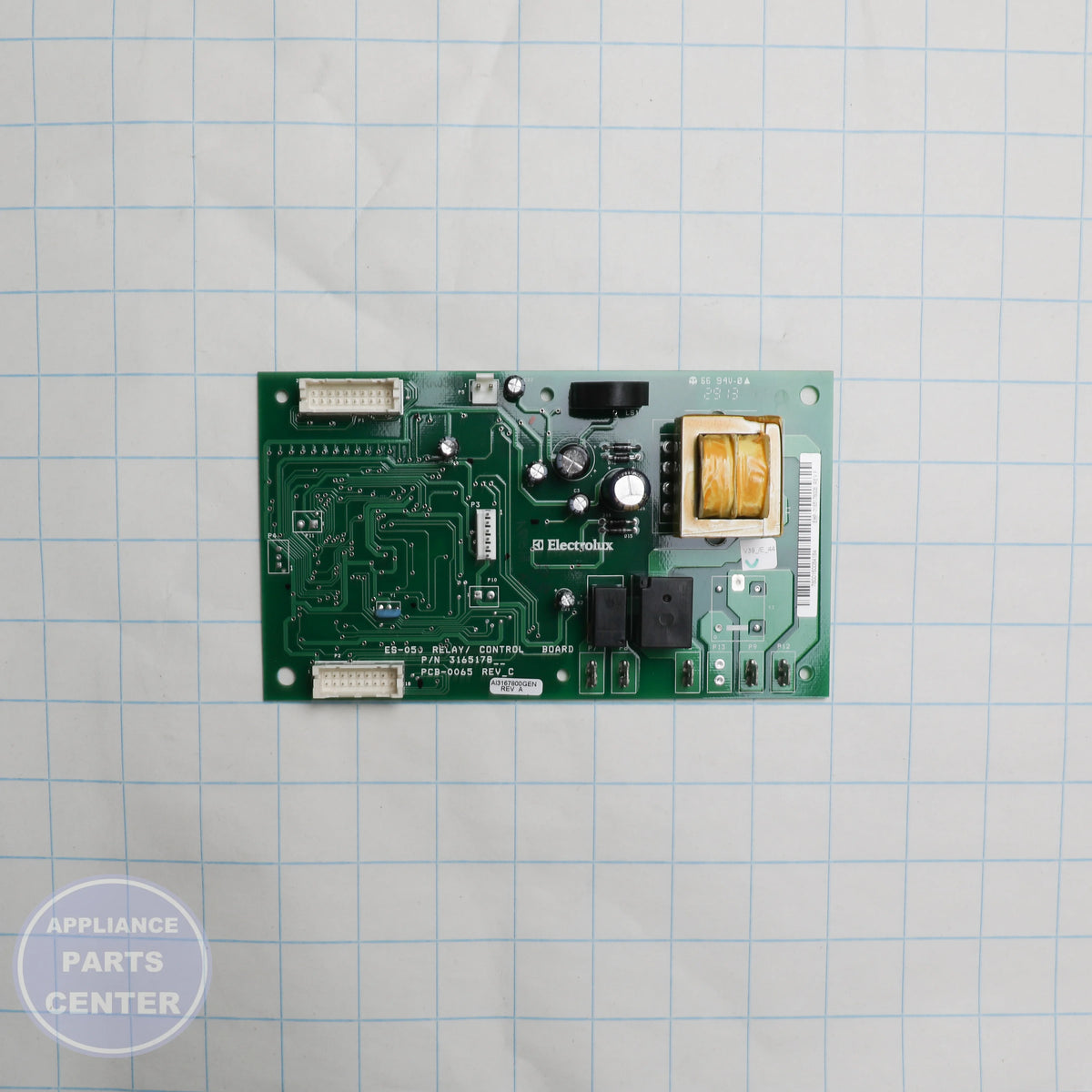 WCI BOARD 316517800 - Installation in WCI 7316517800 showing key mounting points