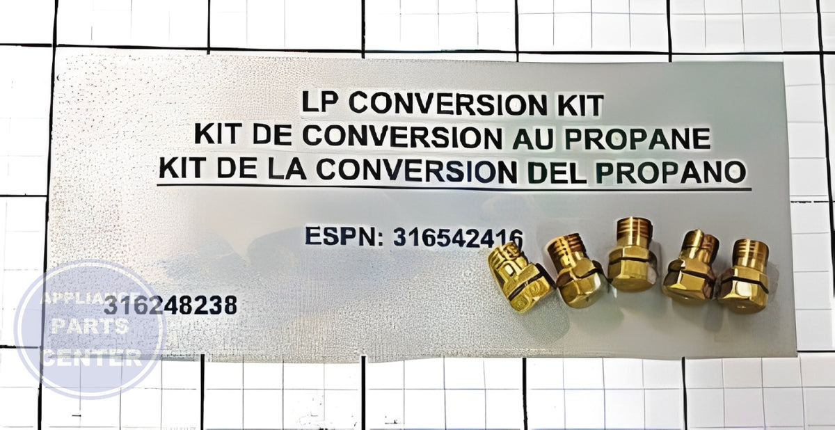 SWS:LP CONVERSION KIT 316542416 - Side view with precise specifications