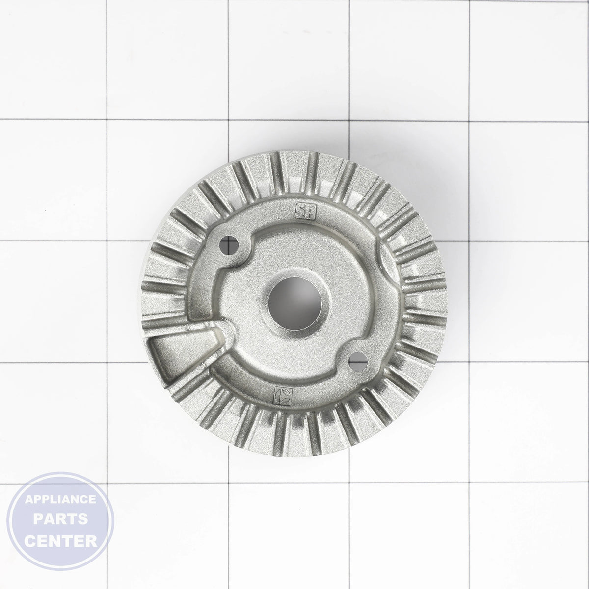 BURNER 316558301 - Side view with precise measurements