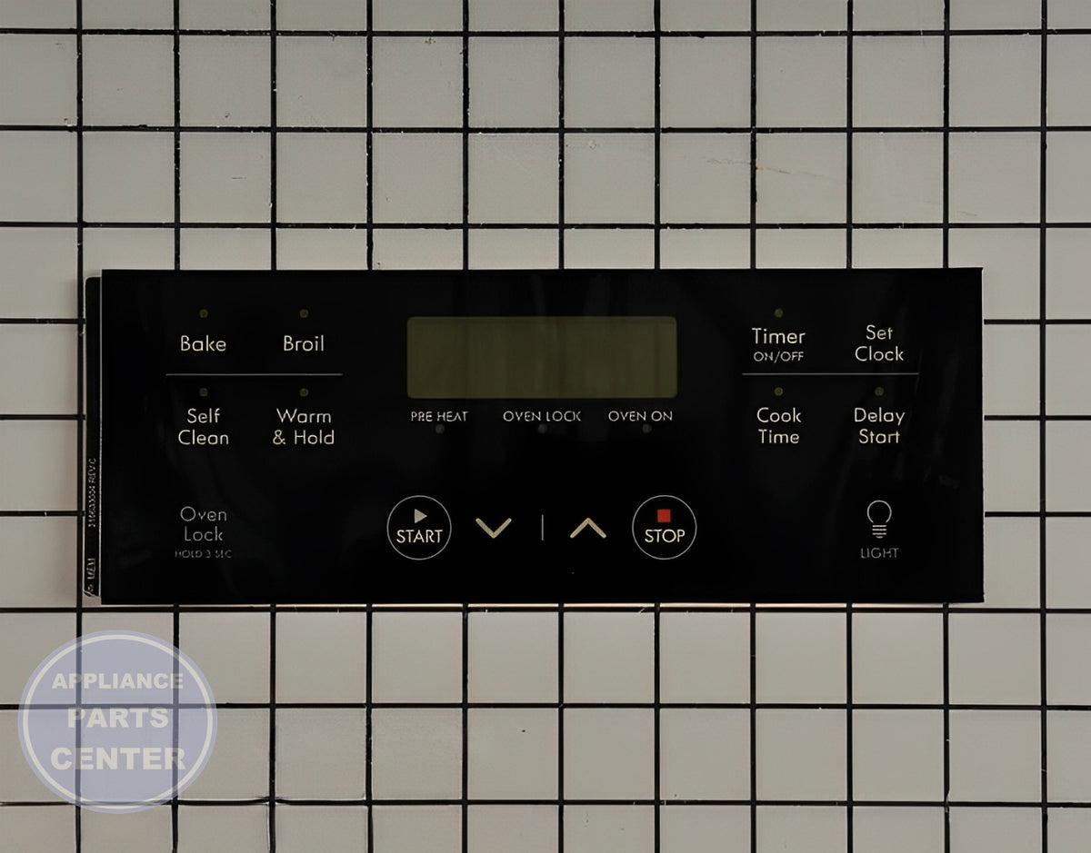 FRIGIDAIRE OVEN OVERLAY 316633004 - Main view showing touchpad for WCI Range/Stove/Oven models
