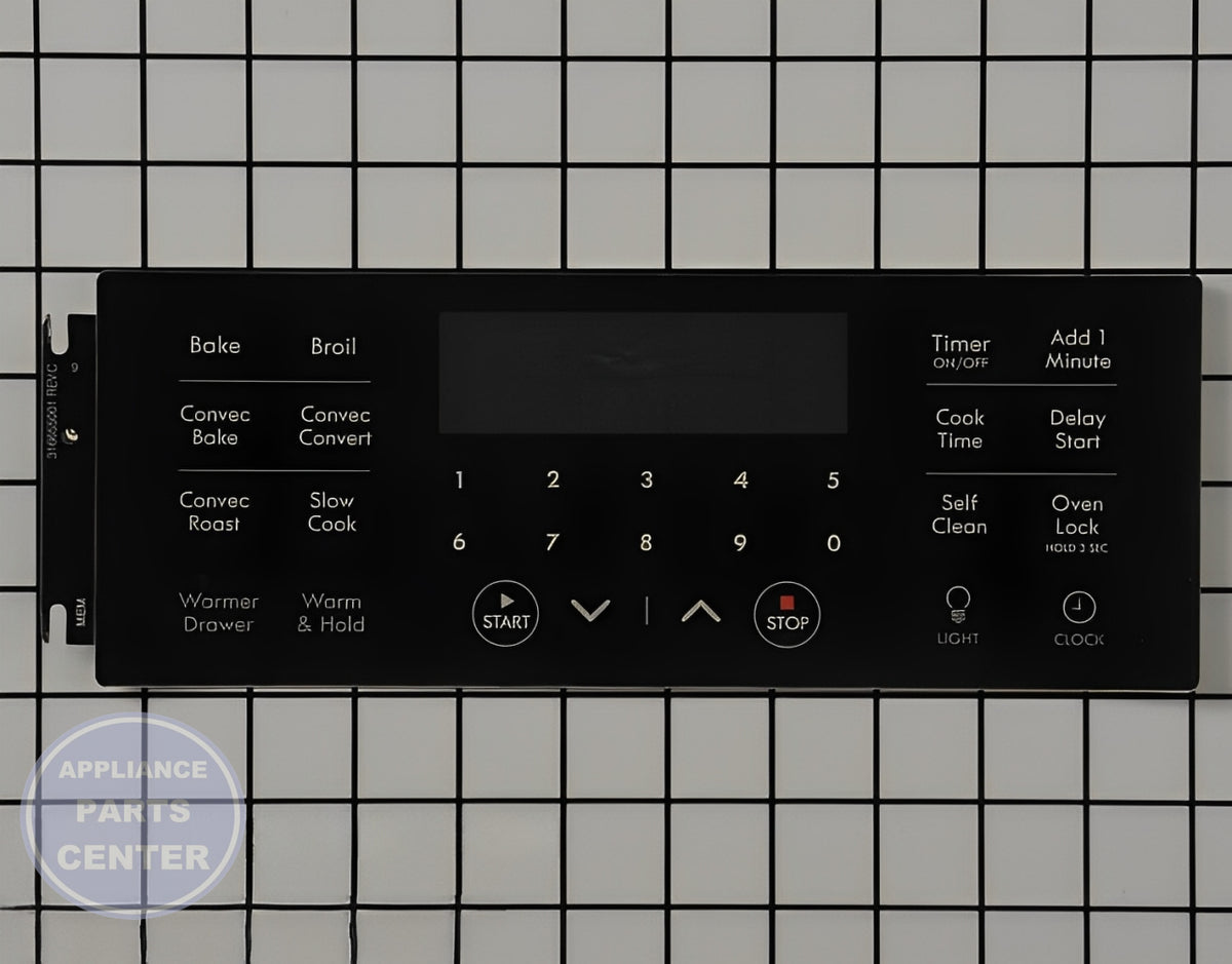 Kenmore Overlay 316655001 - Main view showing touchscreen control for various Kenmore models
