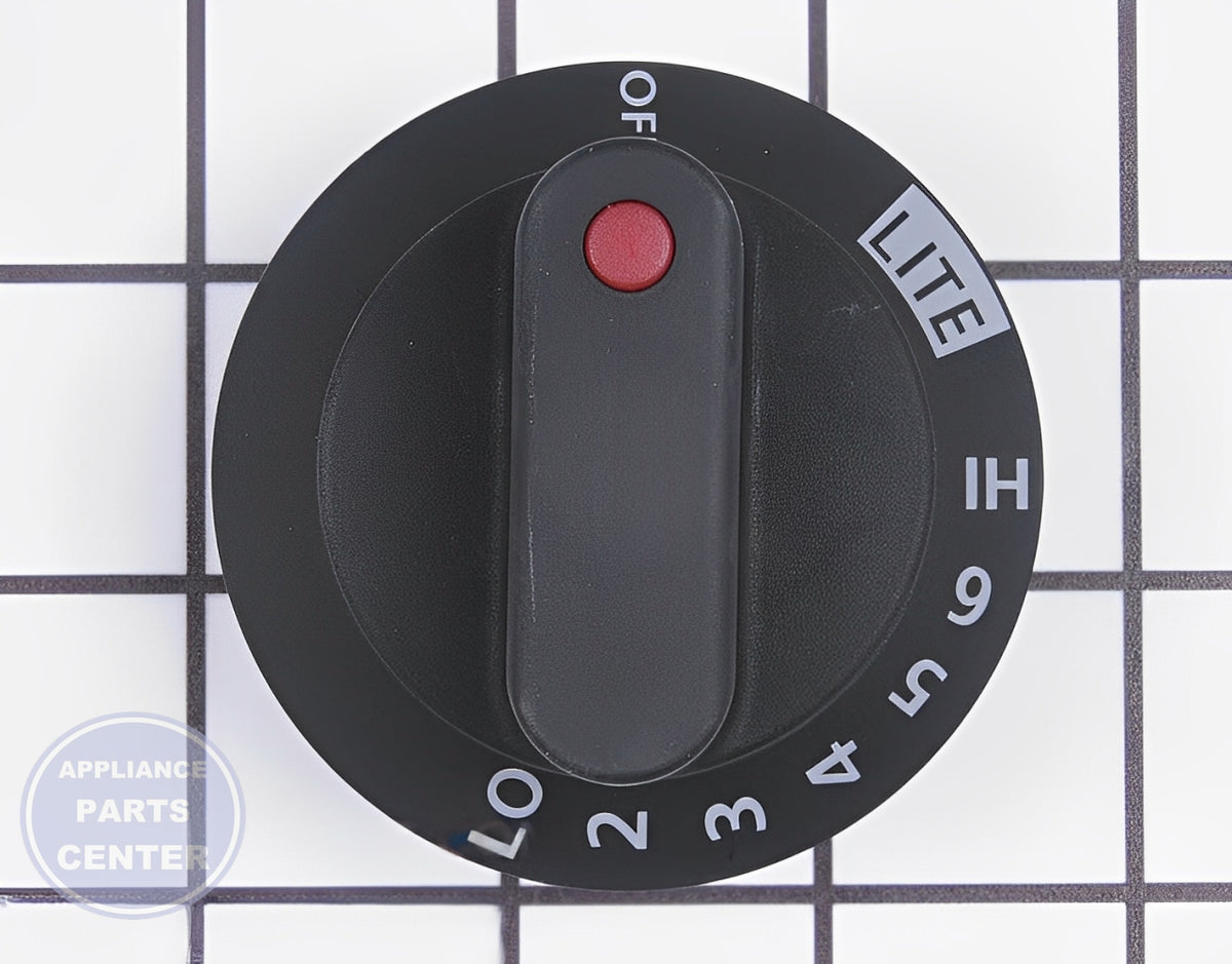 FRIGIDAIRE RANGE BLACK BURNER CONTROL KNOB 318099100 - Main view showing precise control for WCI Range/Stove/Oven models