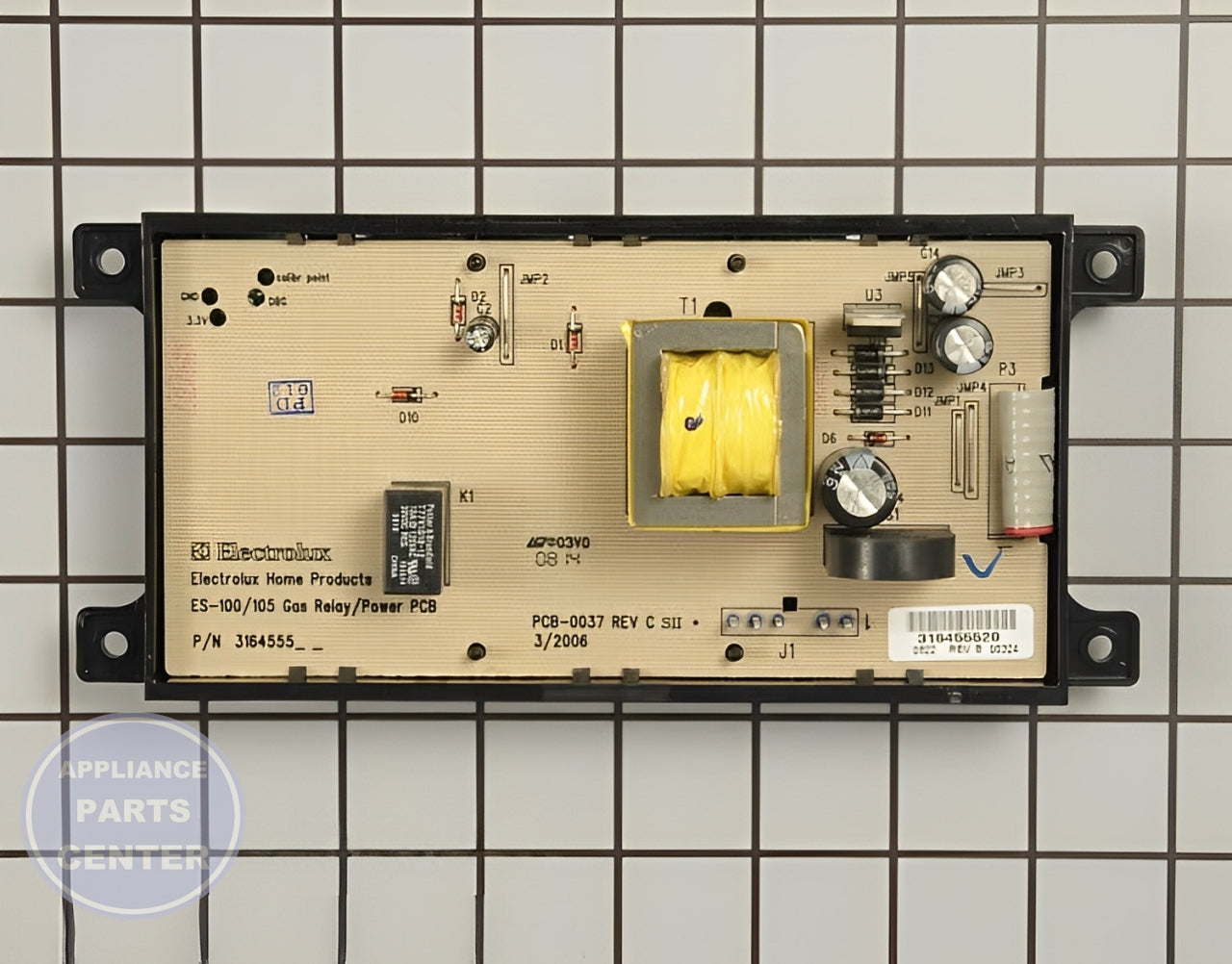 Frigidaire Oven Control Board 318185336 - Installation in Kenmore model showing mounting points for easy setup