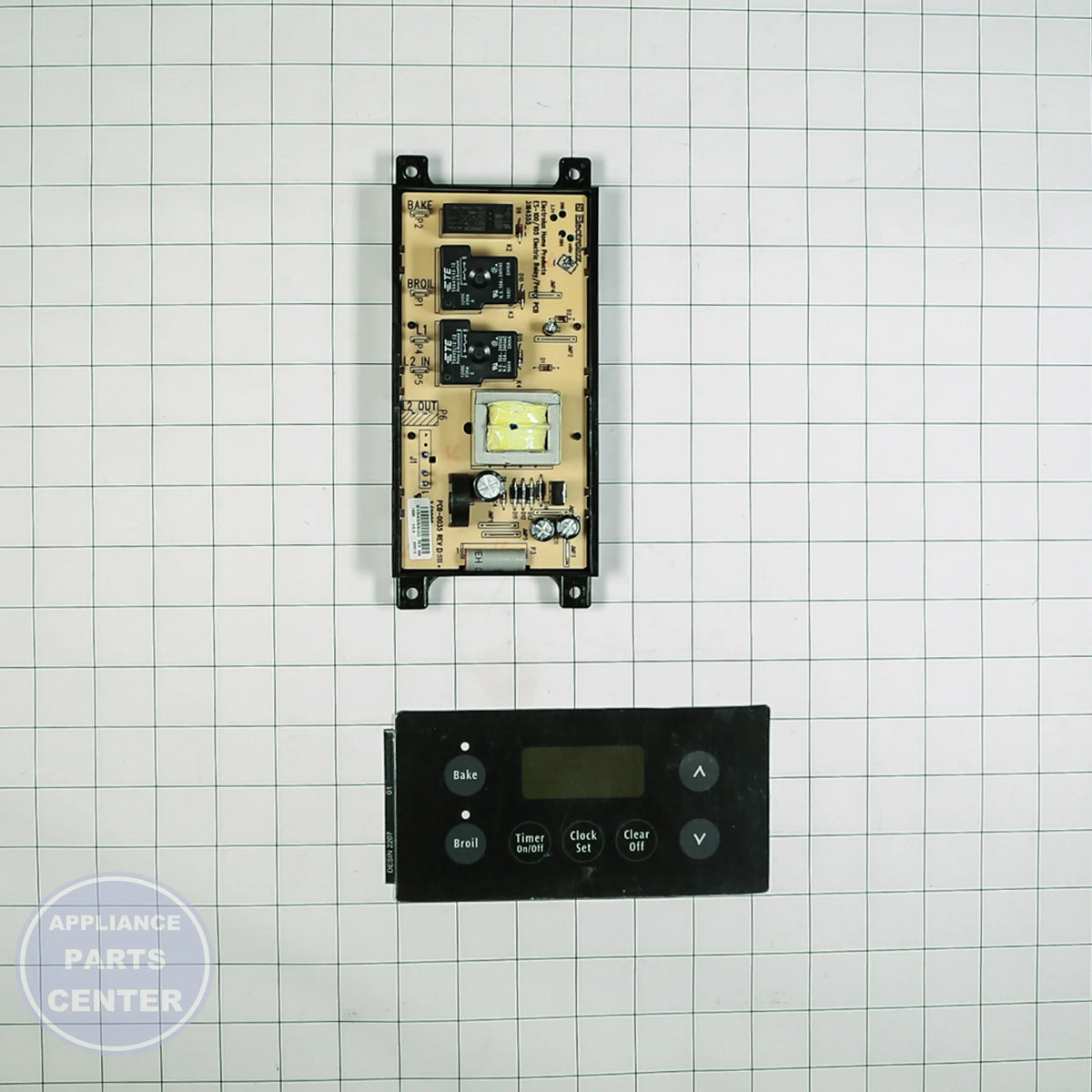 WCI CLOCK/TIMER 318185348 - Installation in WCI model showing mounting points and connections