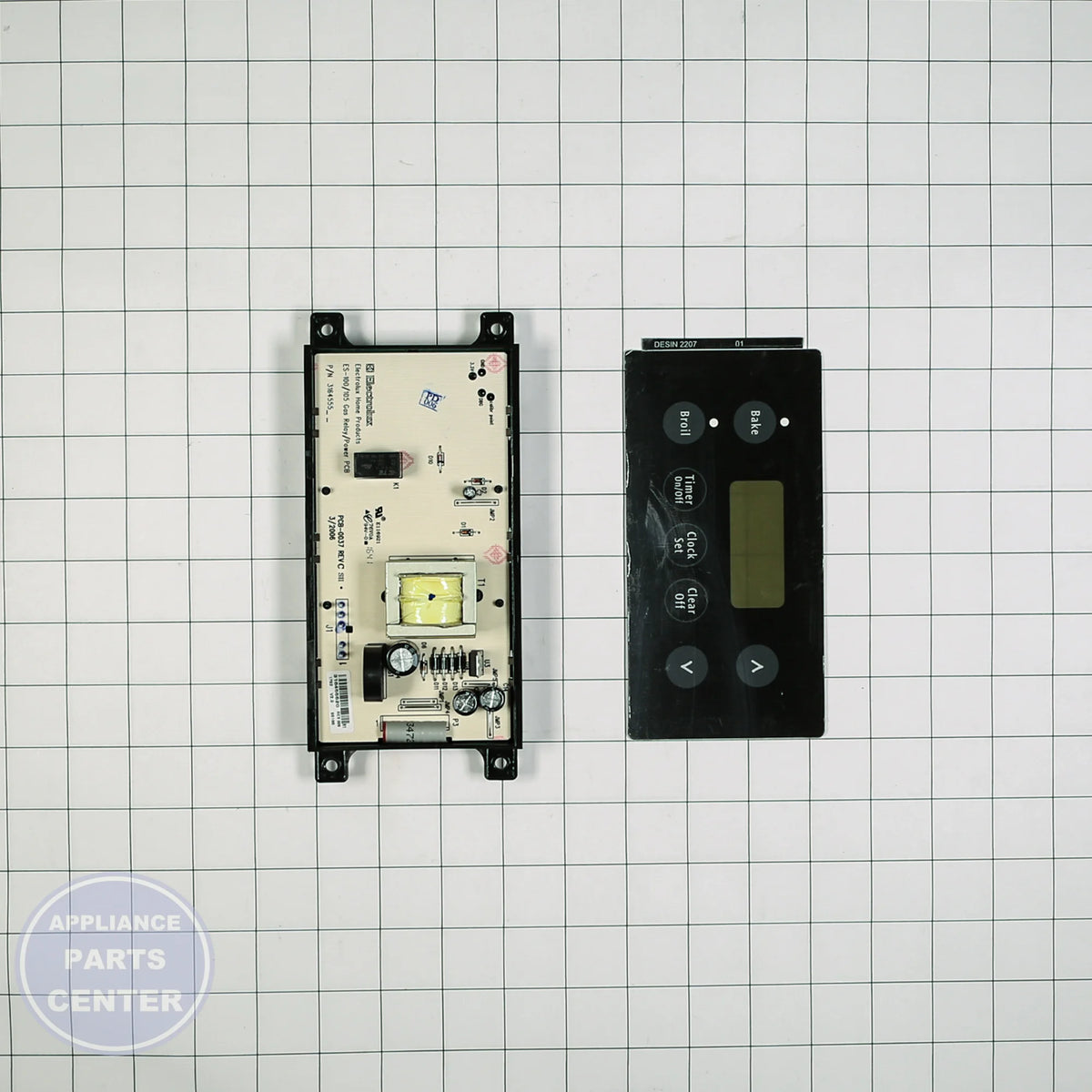 WCI CLOCK/TIMER 318185349 - Installation in WCI model showing key mounting points