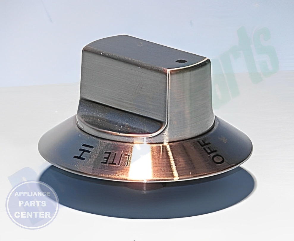 FRIGIDAIRE OVEN KNOB 318242221 - Installation in specific model showing mounting points