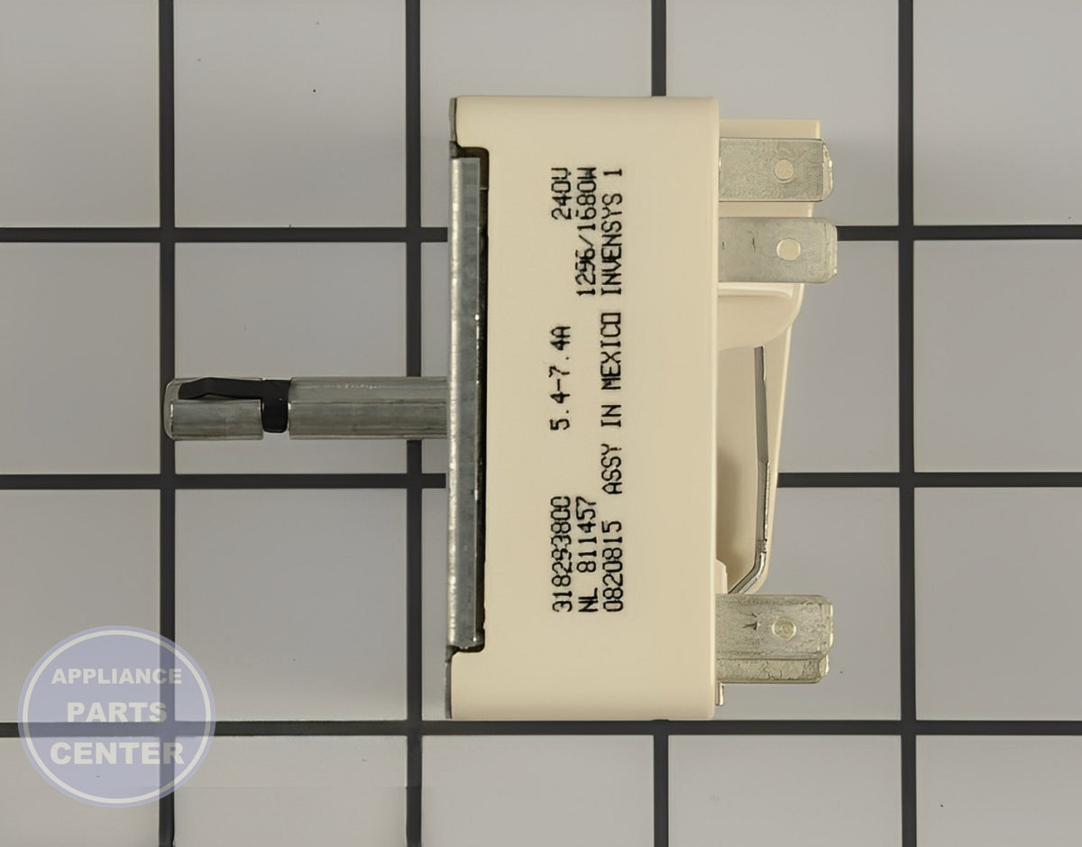 Surface Element Switch 318293813 - Detailed view of the heat control function