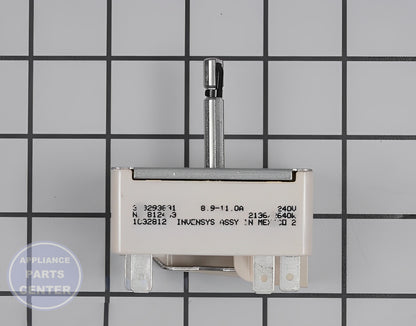 FRIGIDAIRE RANGE SURFACE ELEMENT SWITCH 318293831 - Main view showing precise control for WCI models