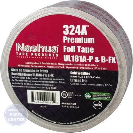[Brand] 3" Aluminum Foil Tape 324A - Main view showing strong adhesive for G81-046 models