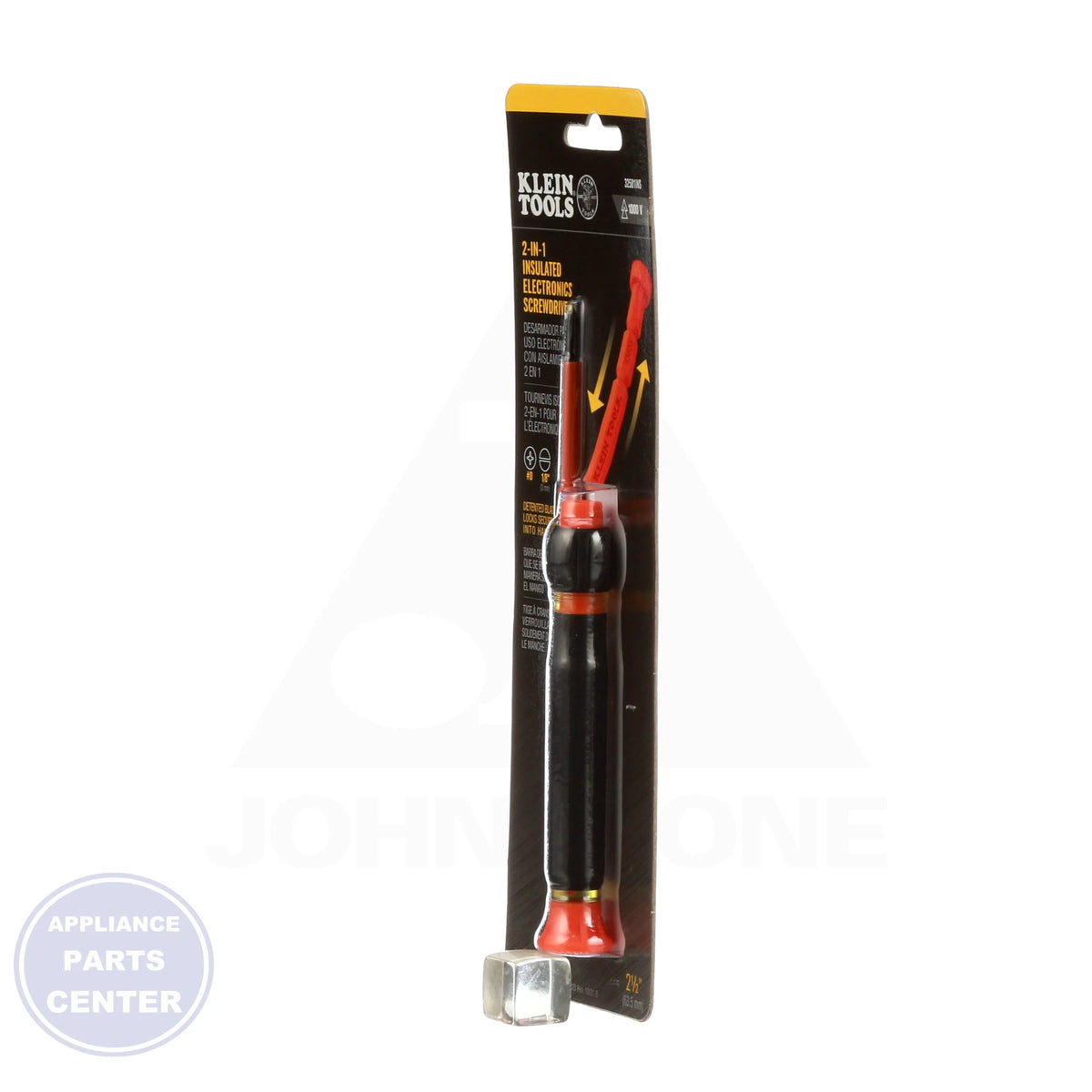2-in-1 Insulated Electronics Screwdriver 32581INS - Detailed view of cushion-grip handles for comfortable use