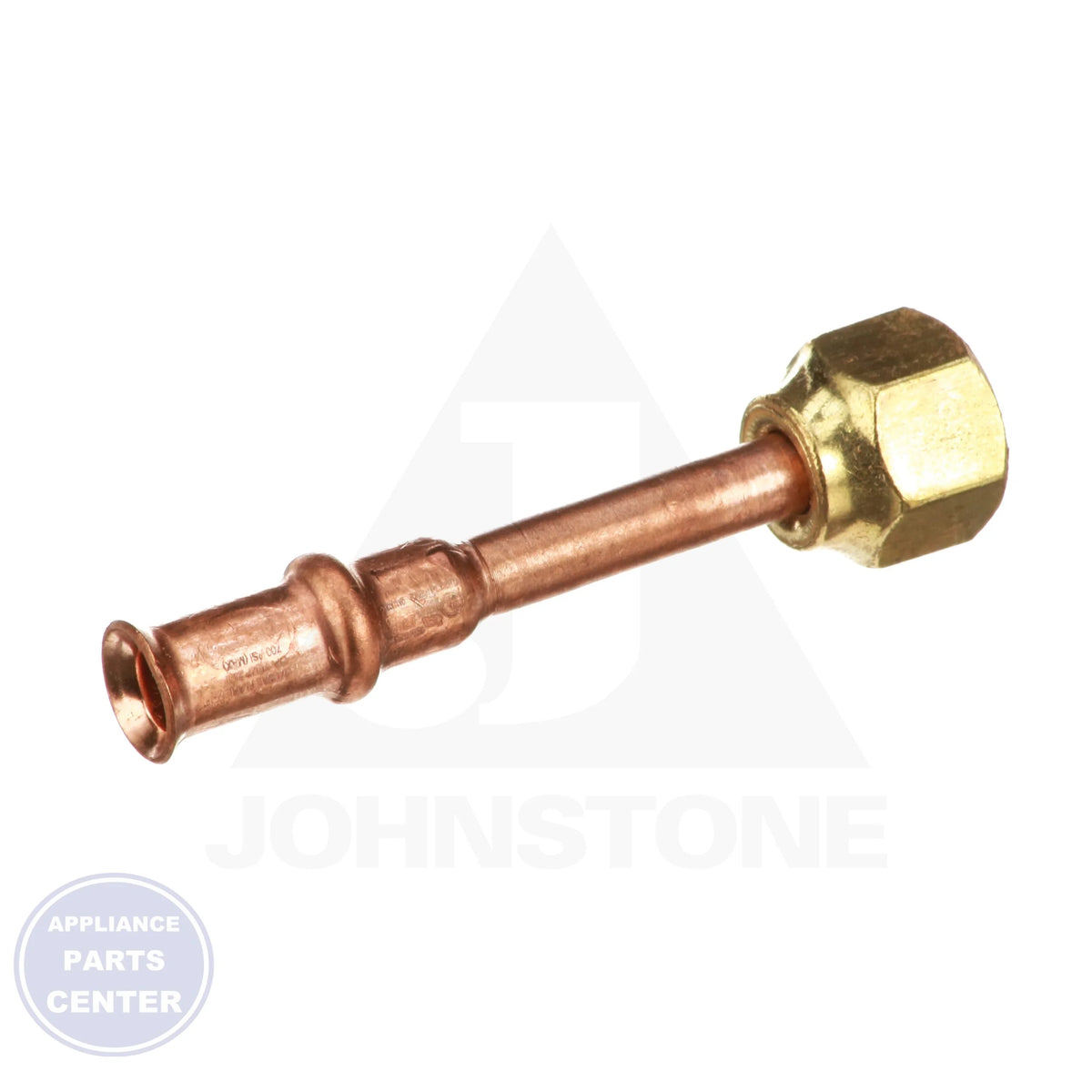 RLS Braze-Free Flare Connection 3291040000111 - Side view with 1/4" SAE x RLS specifications