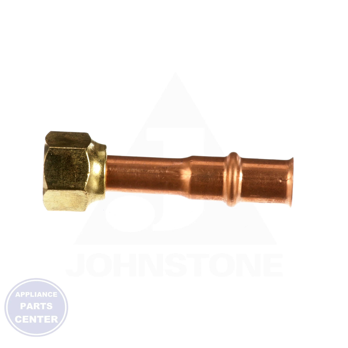 RLS Braze-Free Flare Connection 3291080000111 - Side view with precise measurements and specs