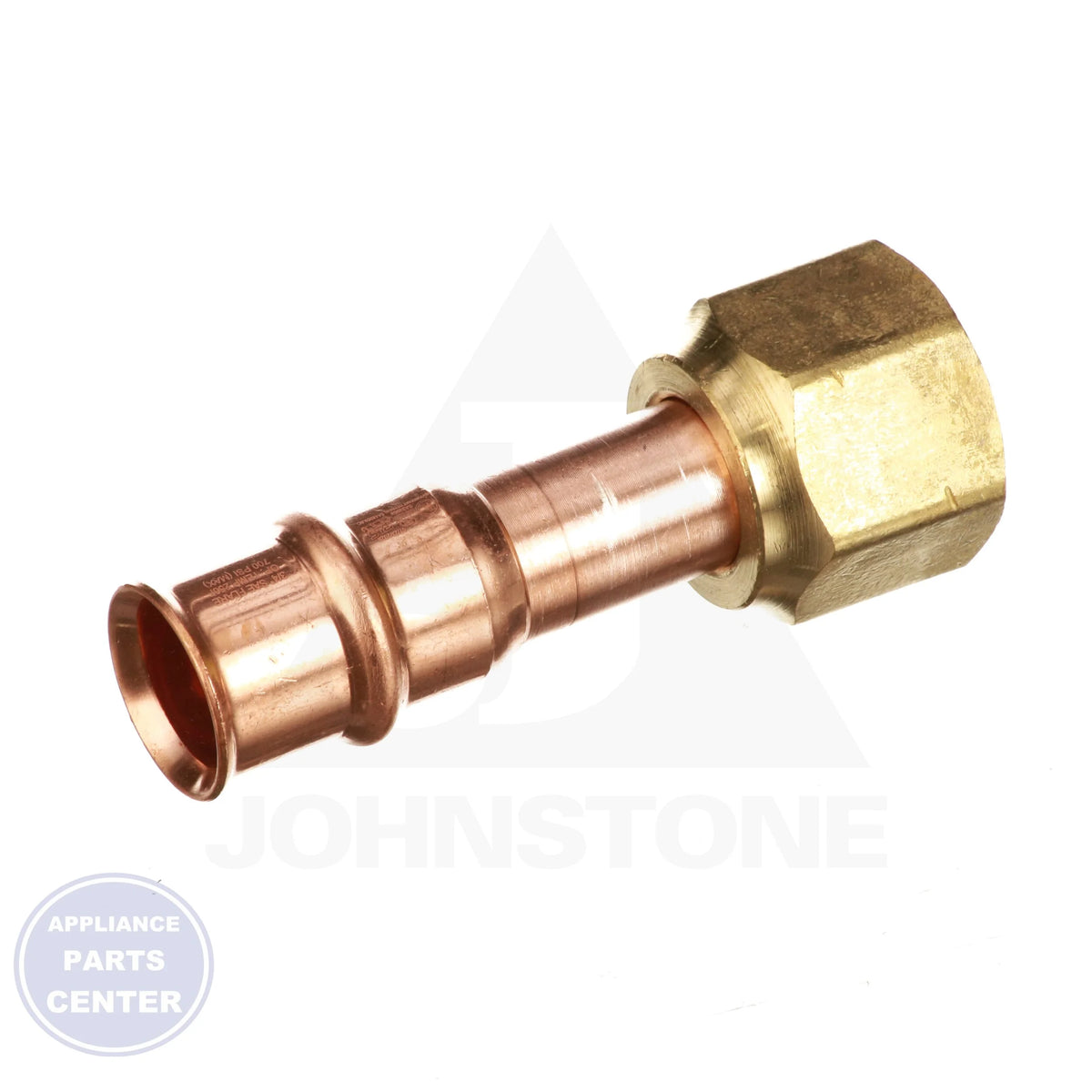RLS Braze-Free Flare Connection 3291120000111 - Side view with 3/4" SAE x RLS flare