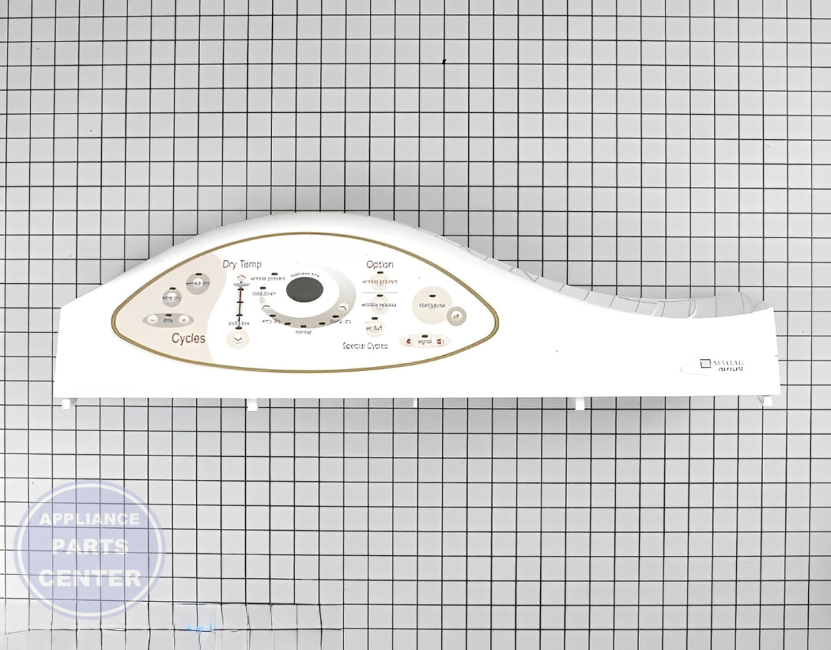 Maytag Dryer Touchpad 33002536 - Main view showing precise control for models MDE7600AYW and MDE5500AYW