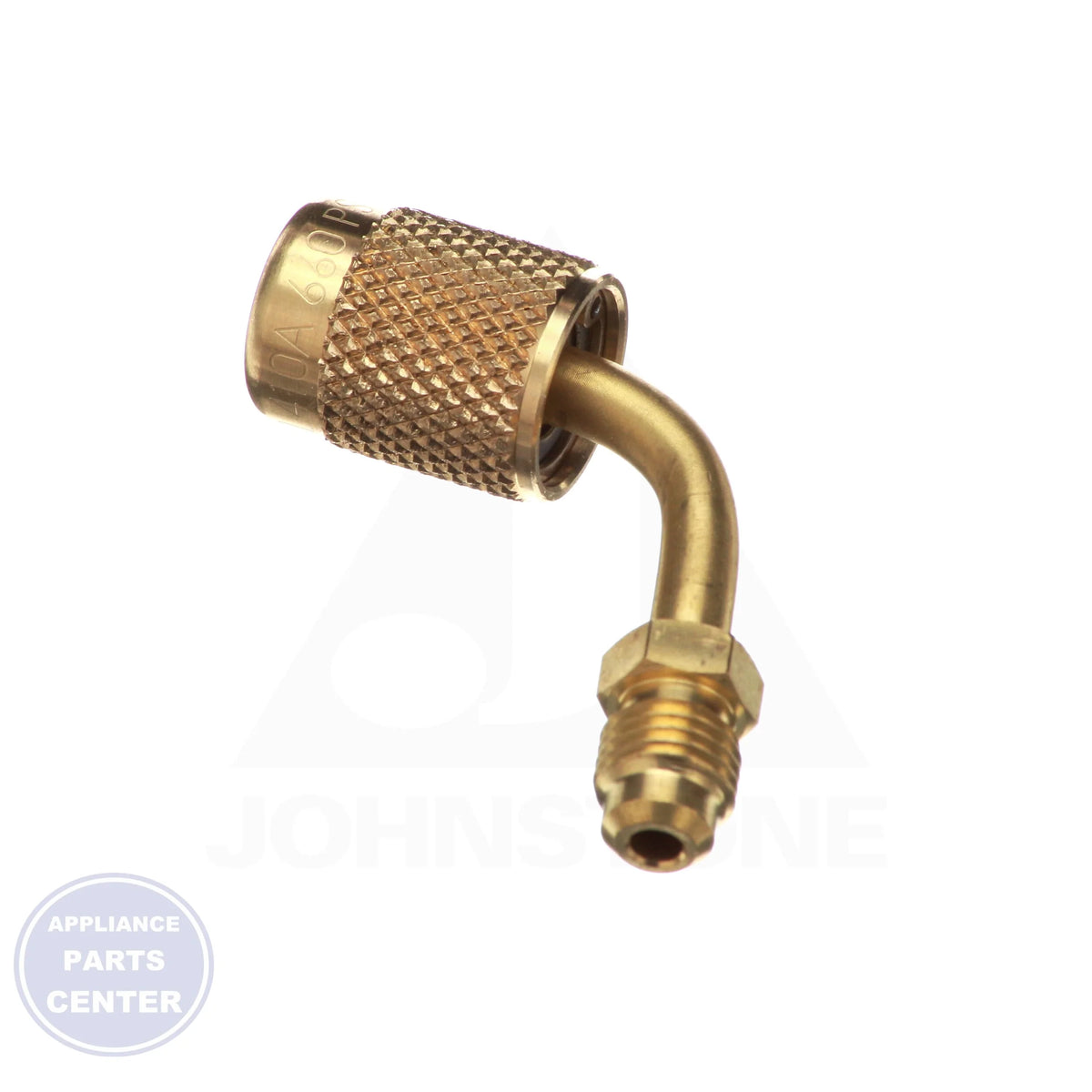 SAE Secure Seal Fitting 90° 33113N - Detailed view of stainless steel valve core