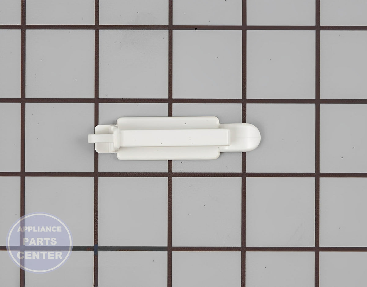 Kenmore KitchenAid Dishrack Stop Clip 3380595 - Main view showing secure positioning for multiple models