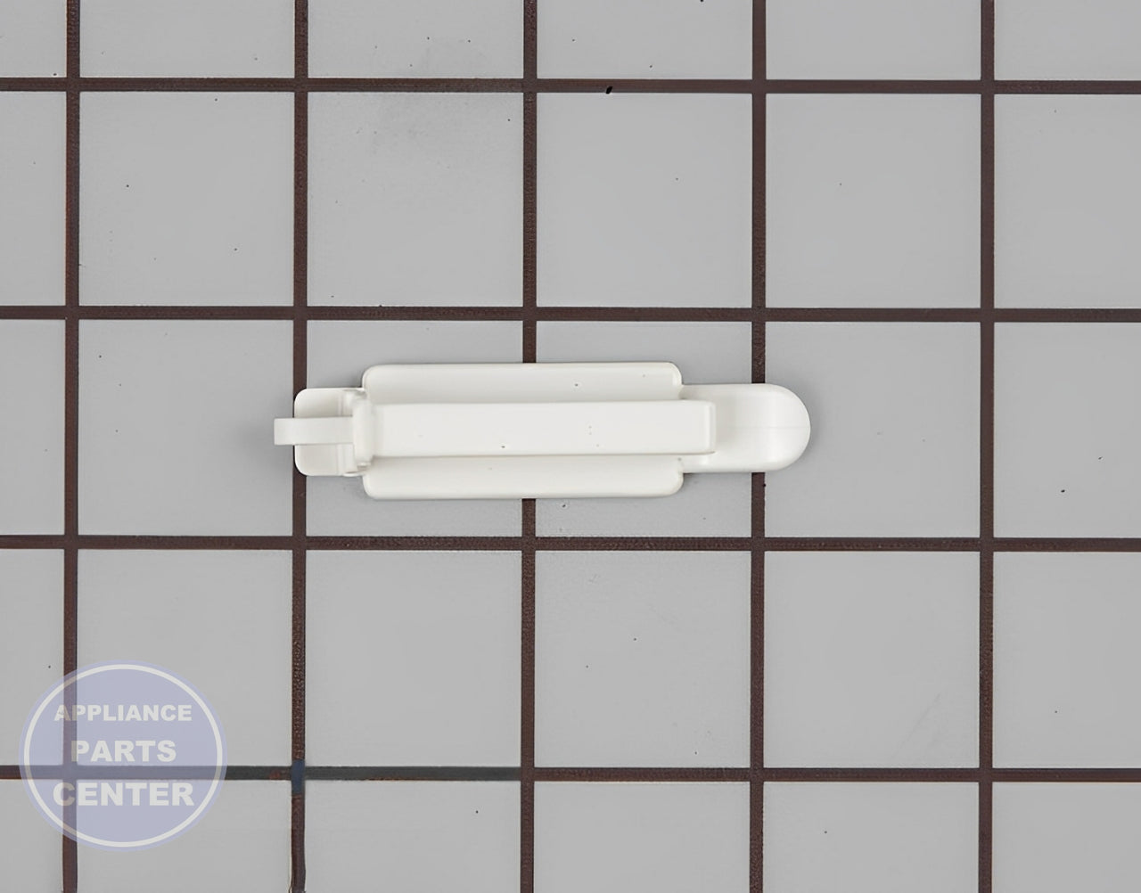 Kenmore KitchenAid Dishrack Stop Clip 3380595 - Main view showing secure positioning for multiple models