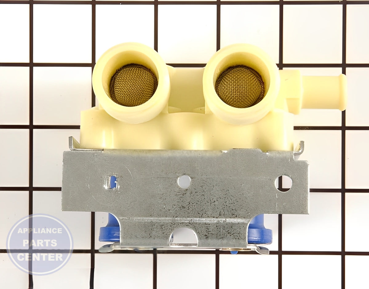 Whirlpool Water Inlet Valve 33930P - Main view showing efficient water flow for Whirlpool, Speed Queen, Magic Chef, and Crosley models