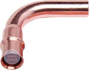 RLS Braze-Free Elbow 3501181800111 - Main view showing secure connection for HVACR models