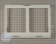 LG REFRIGERATOR CRISPER DRAWER COVER SHELF FRAME ASSEMBLY 3551JJ1005X - Main view showing ample storage space for various LG models