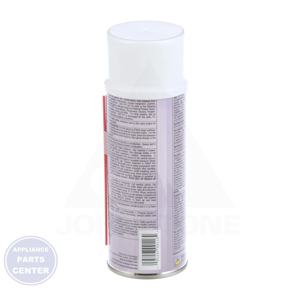 Non-Flammable Contact Cleaner 362-16 - Side view with 10 oz capacity