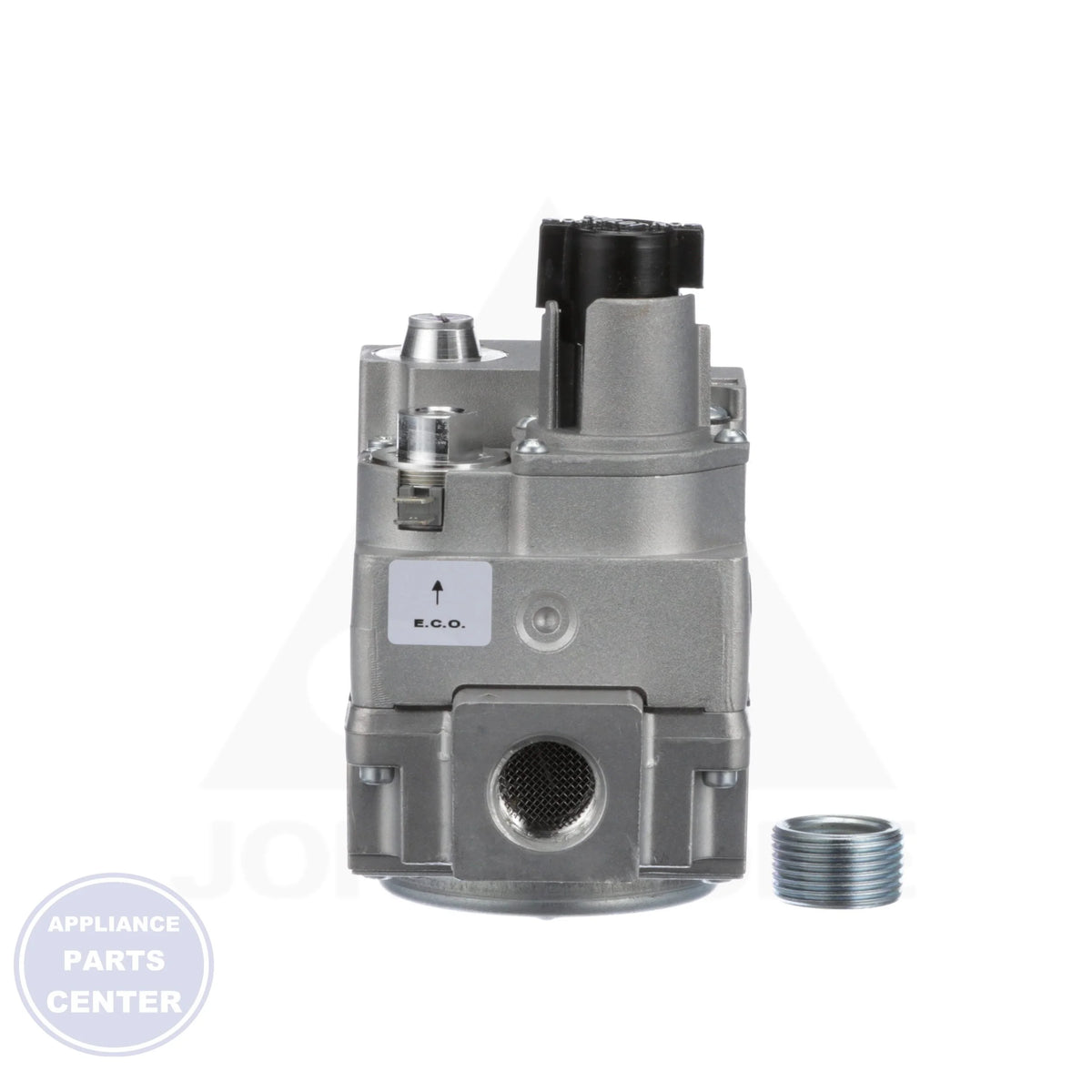 Gas Valve Assembly 36C03-300 - Side view with precise measurements for accurate fit