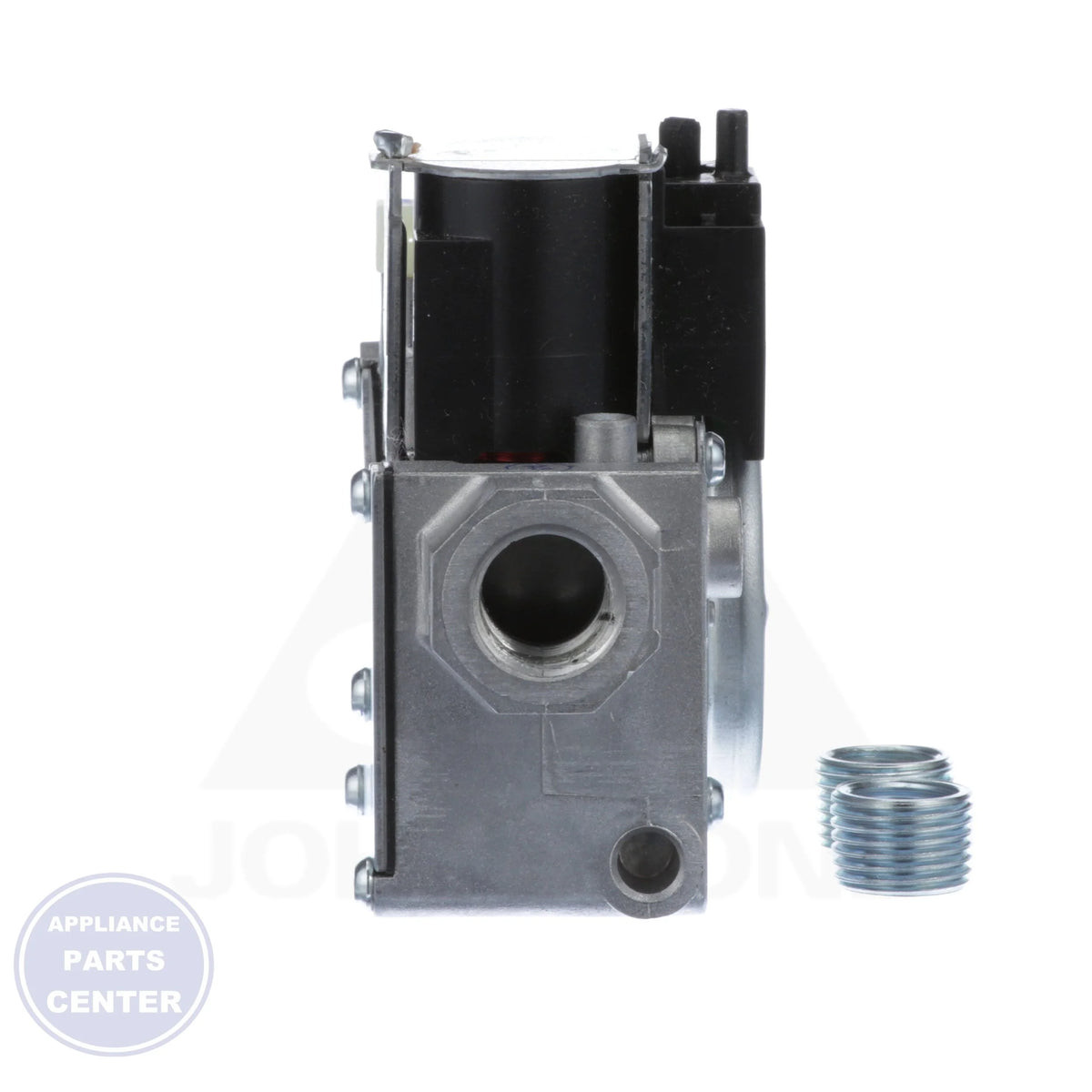 Gas Valve Assembly 36J24-214 - Side view with accurate measurements and specs