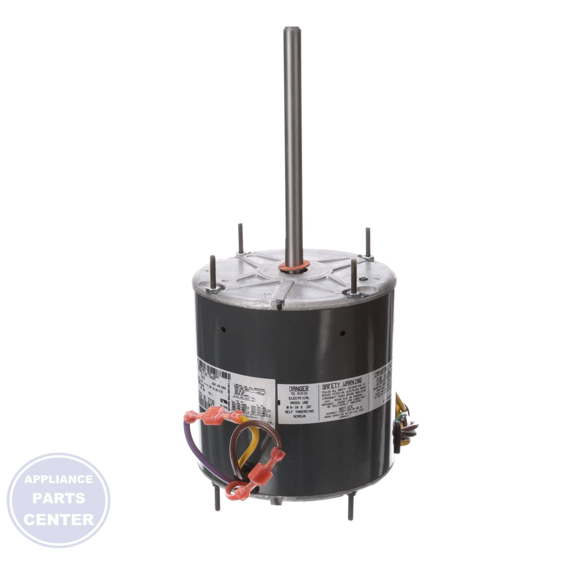 Condenser Fan Motor 3738 - Detailed view of 1/2" shaft diameter