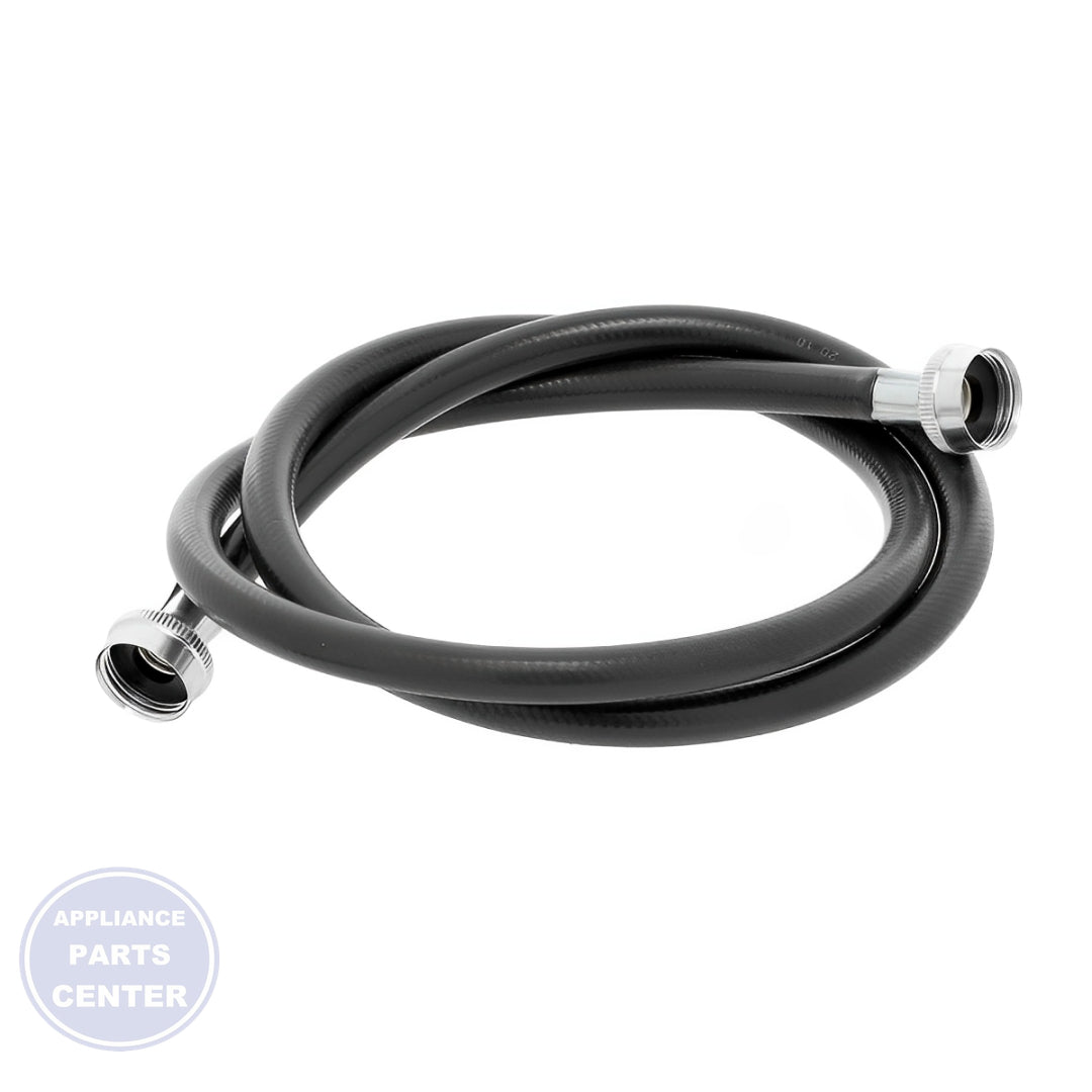 [Brand] 5' REINFORCED RUBBER WASHER FILL HOSE - Main view showing secure water connection for [specific models]