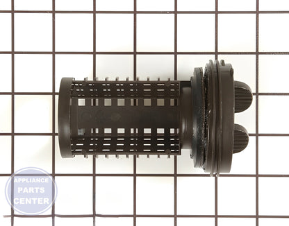 LG WASHER DRAIN FILTER AND CAP ASSEMBLY 383EER2001A - Main view showing efficient drainage for LG models