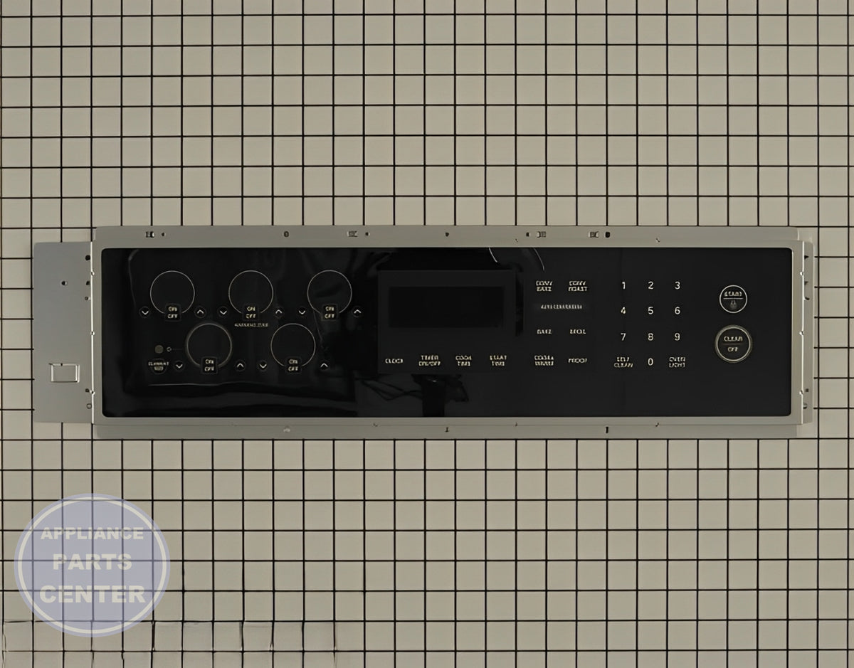 LG RANGE OVEN BLACK TOUCHPAD OVERLAY AND CONTROL PANEL 383EW1N006N - Main view showing touchpad overlay for LG Range/Stove/Oven models