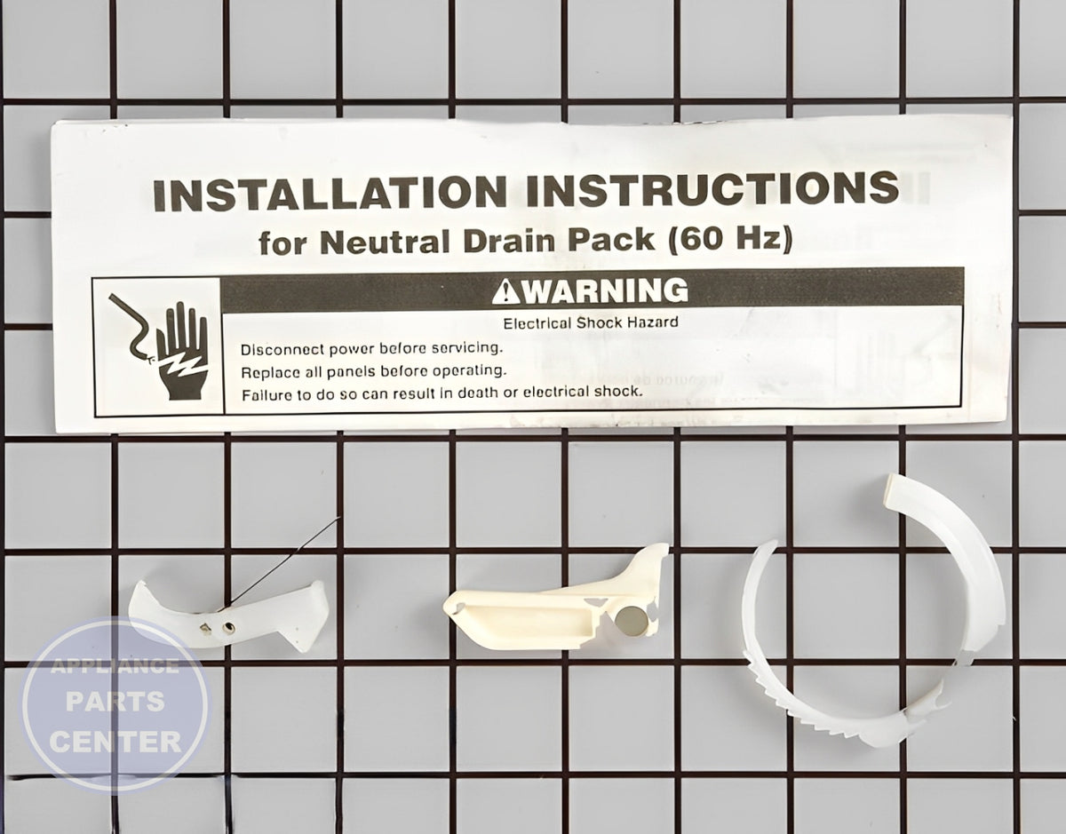 WHIRLPOOL NEUTRAL DRAIN KIT 388253A - Detailed view of transmission, brake & clutch components
