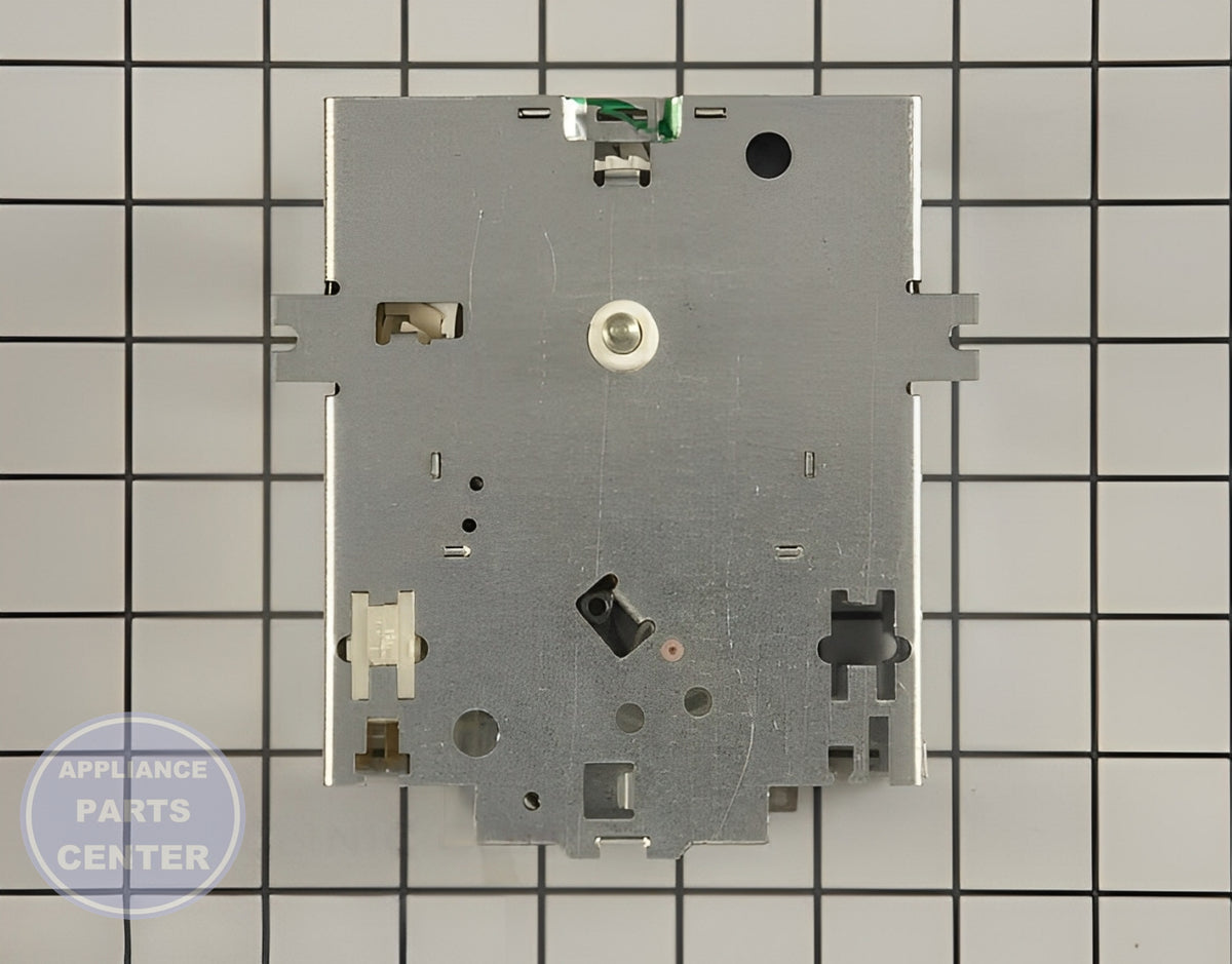 TIMER 115V 60HZ 5 CYCLE PKG - Side view with circuit board and timer specs