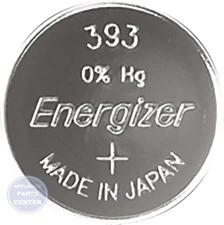 393 Button Cell Battery - Main view showing long-lasting power for various appliances