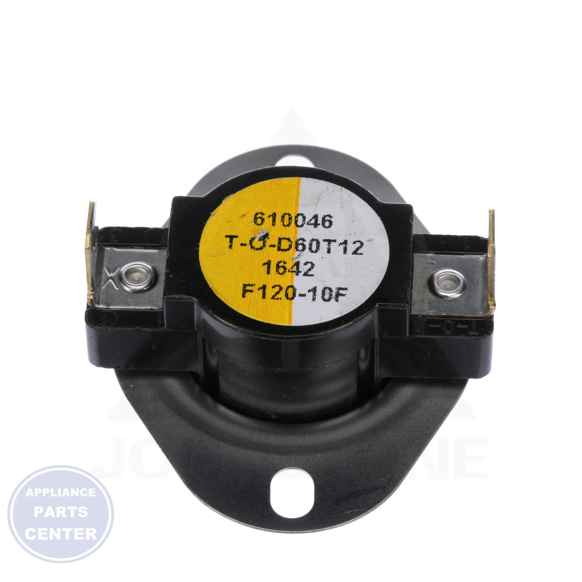 Snap Disc Fan Control 3F01-120 - Detailed view of temperature range