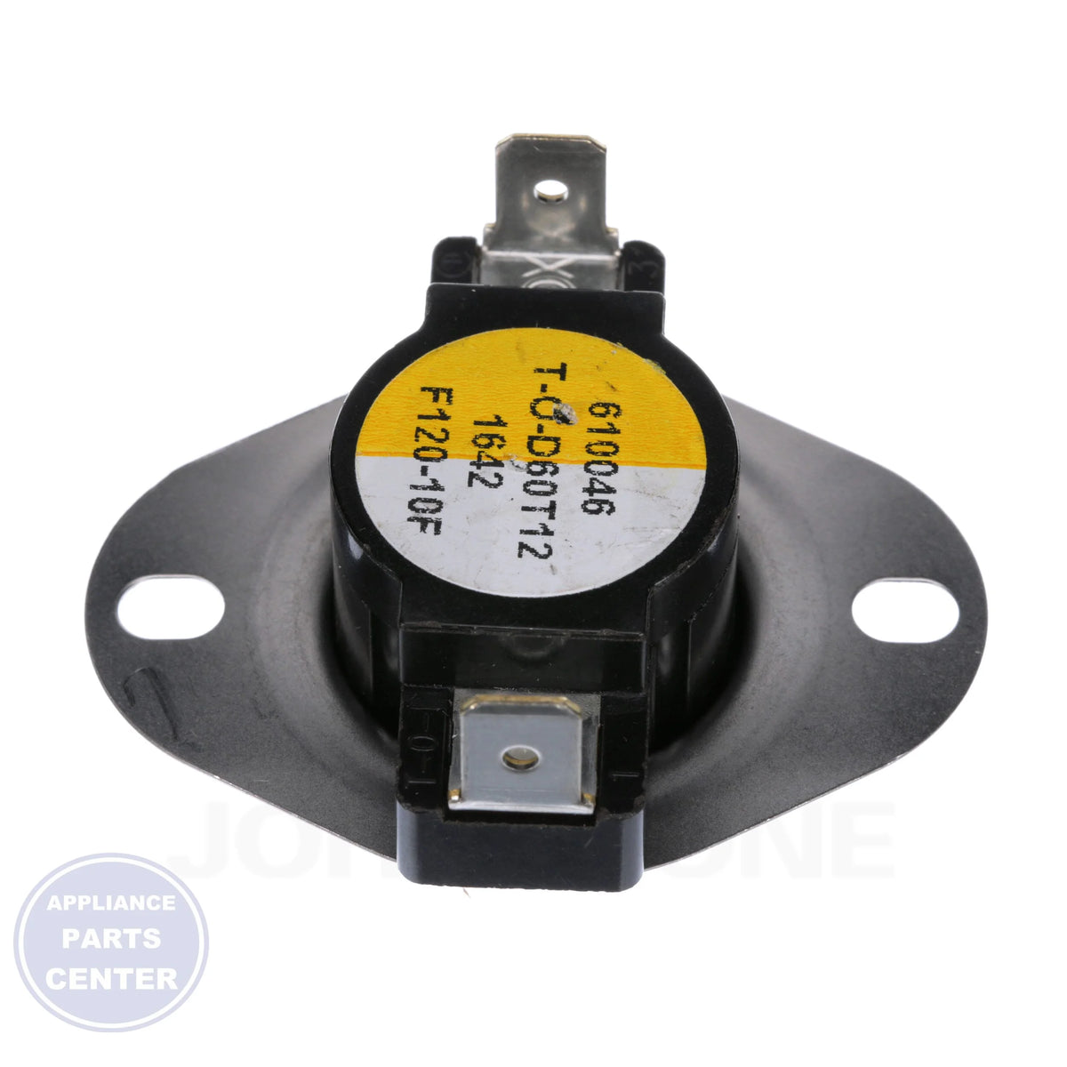 Snap Disc Fan Control 3F01-120 - Side view with precise measurements