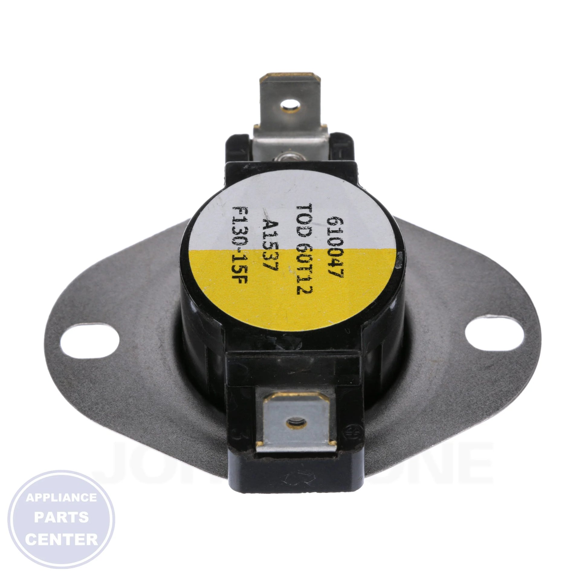 Snap Disc Fan Control 3F01-130 - Side view with precise measurements and specs