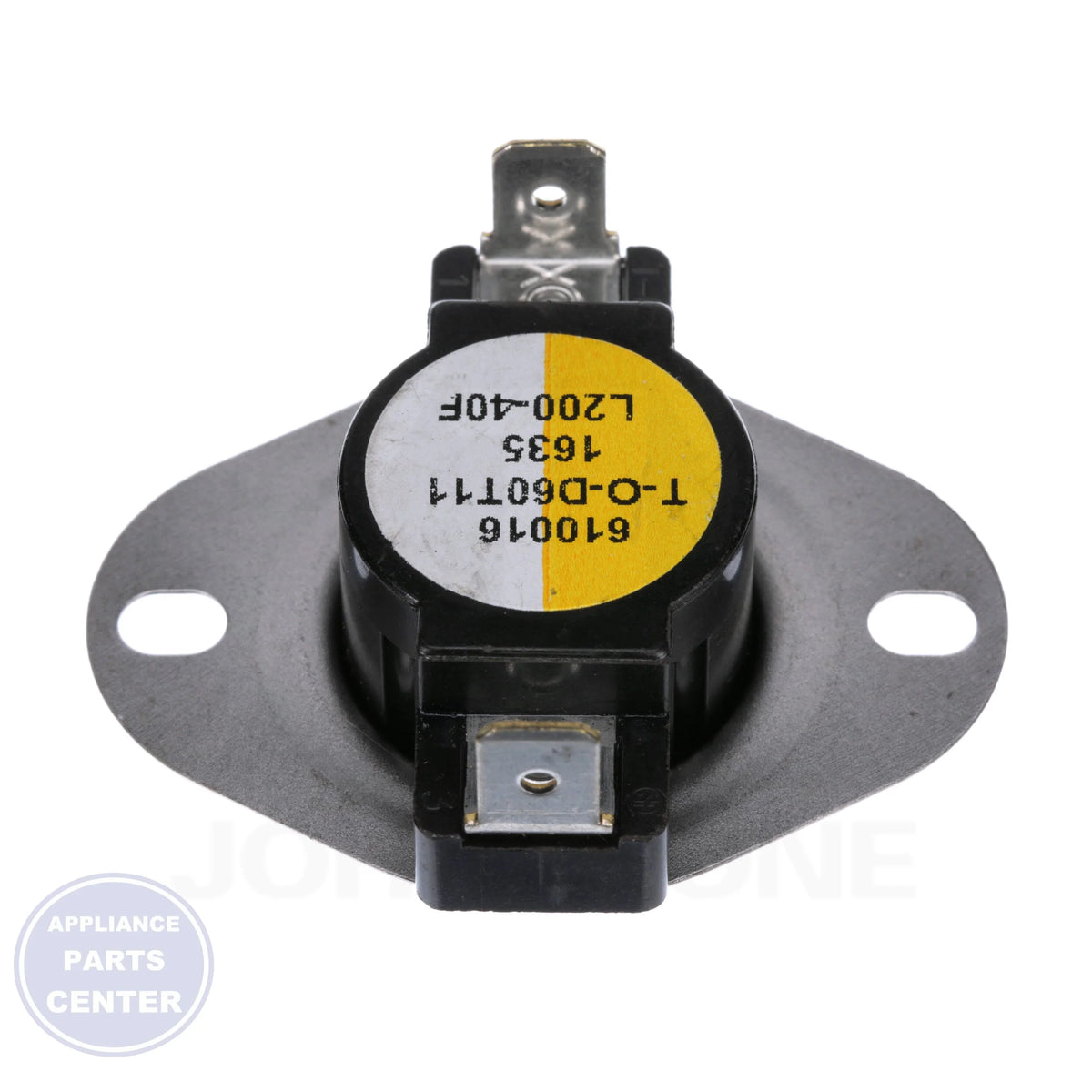 Snap Disc Limit Control 3L01-200 - Side view with ¾" mounting holes