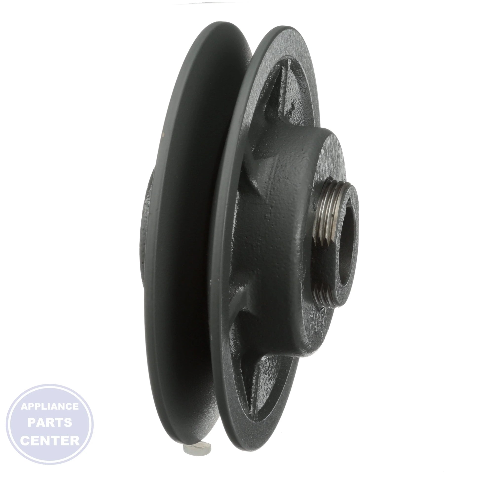 VL Cast Iron Sheave Single Groove Variable Pitch 1VL44X3/4 - Side view with 4.15 inches OD