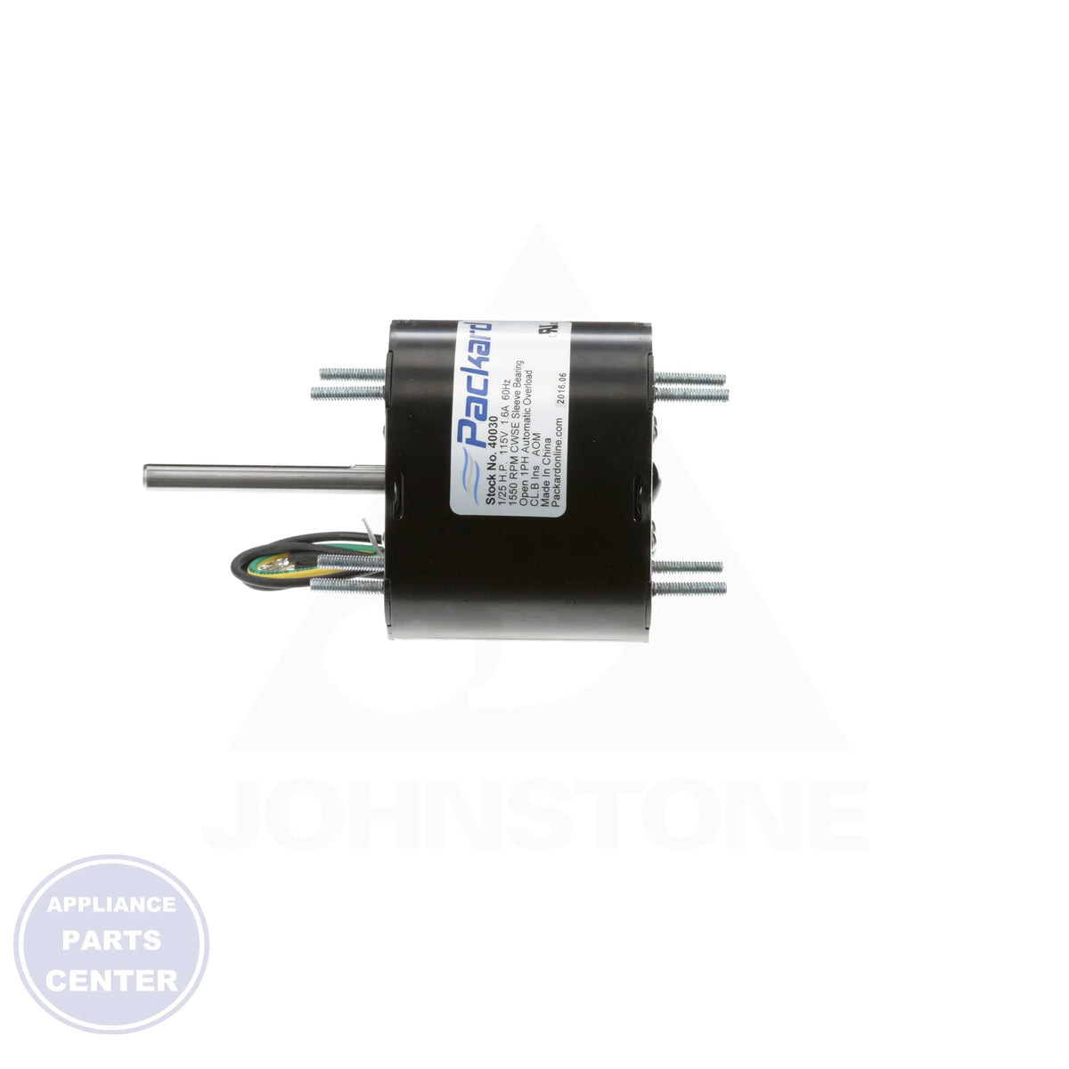 Fan and Blower Duty Motor 40030 - Detailed view of 1550 RPM rotational speed