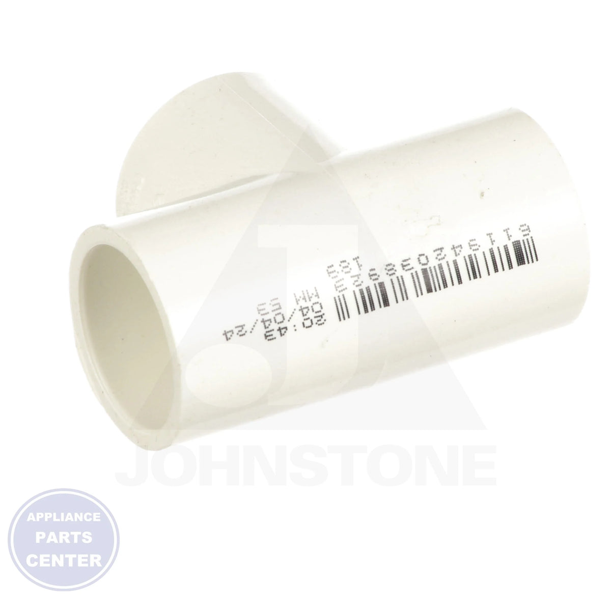 3/4 x 3/4 x 3/4 PVC SLIPxSLIPxSLIP Tee 401-007 - Side view with 3/4" measurements