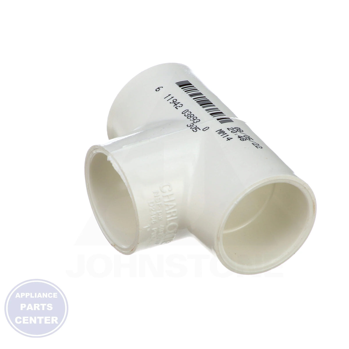 1 x 1 x 1 PVC SLIPxSLIPxSLIP Tee 401-010 - Detailed view of slip x slip x slip connections