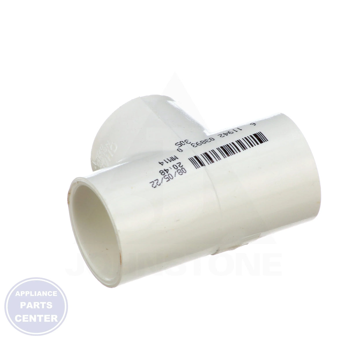 1 x 1 x 1 PVC SLIPxSLIPxSLIP Tee 401-010 - Side view with SCH 40 PVC specs