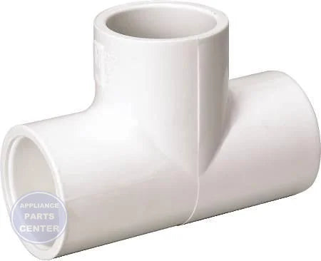 [Brand] 1-1/2 x 1-1/2 x 1-1/2 PVC SLIPxSLIPxSLIP Tee 401-015 - Main view showing slip connections for specific models