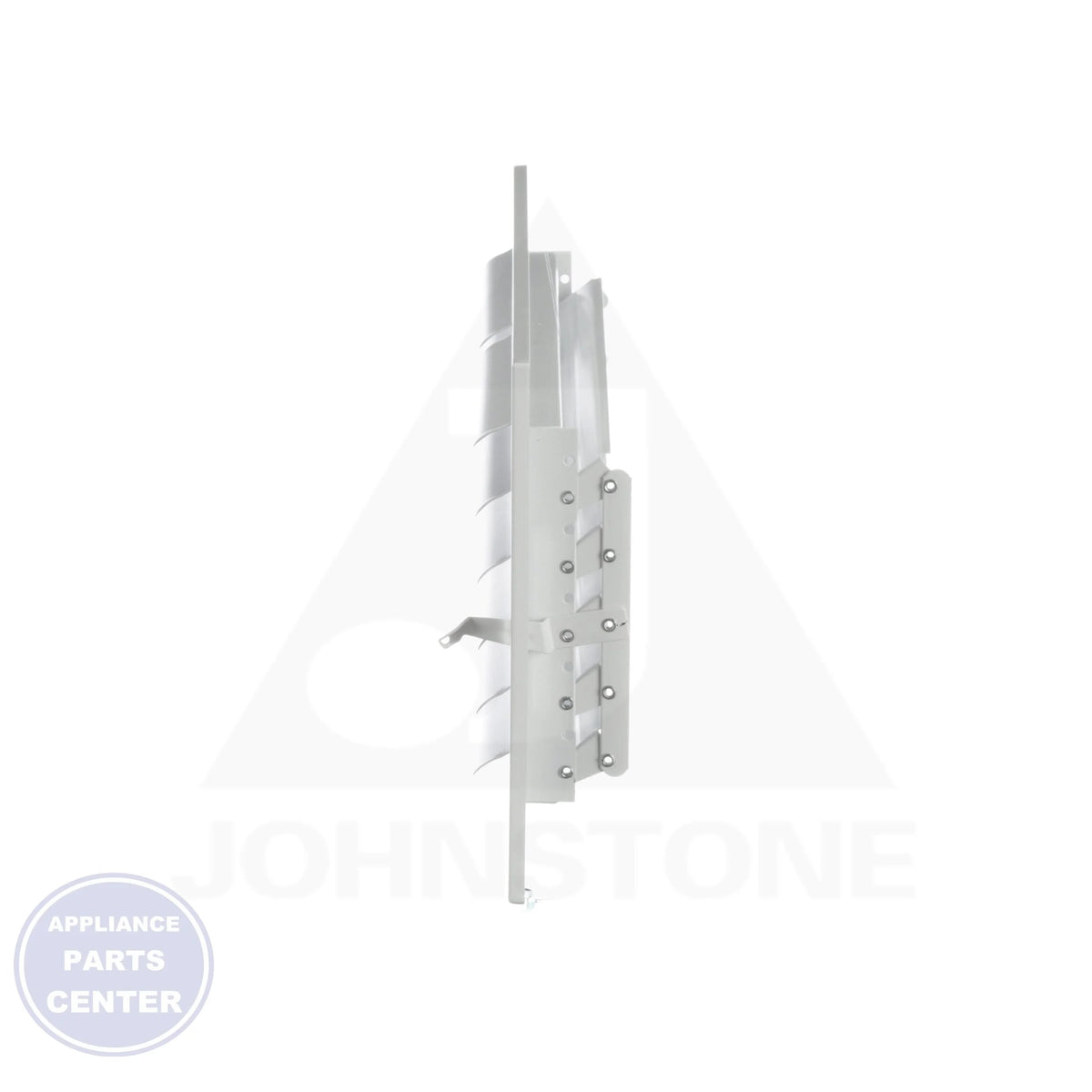 401 Series Stamped Curved Blade Register 401M12X06 - Detailed view of steel blade and multi-shutter damper
