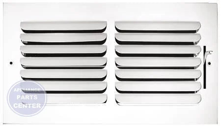 401 Series Stamped Curved Blade Register 401M12X06 - Main view showing steel blade for various HVAC models