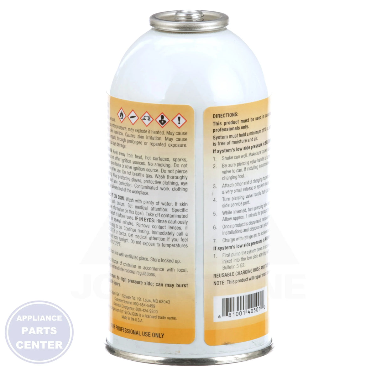 A/C EasySeal-SS 4050-01 - Side view with 1.25 oz capacity