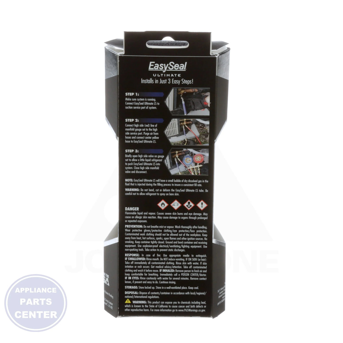 EasySeal Direct Inject Leak Sealant 4050-08 - Side view with 2-10 ton application