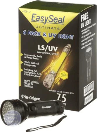 EasySeal Ultimate LS/UV 6 Pack + UV Light 4050-12 - Main view showing bright UV dye for B86-936