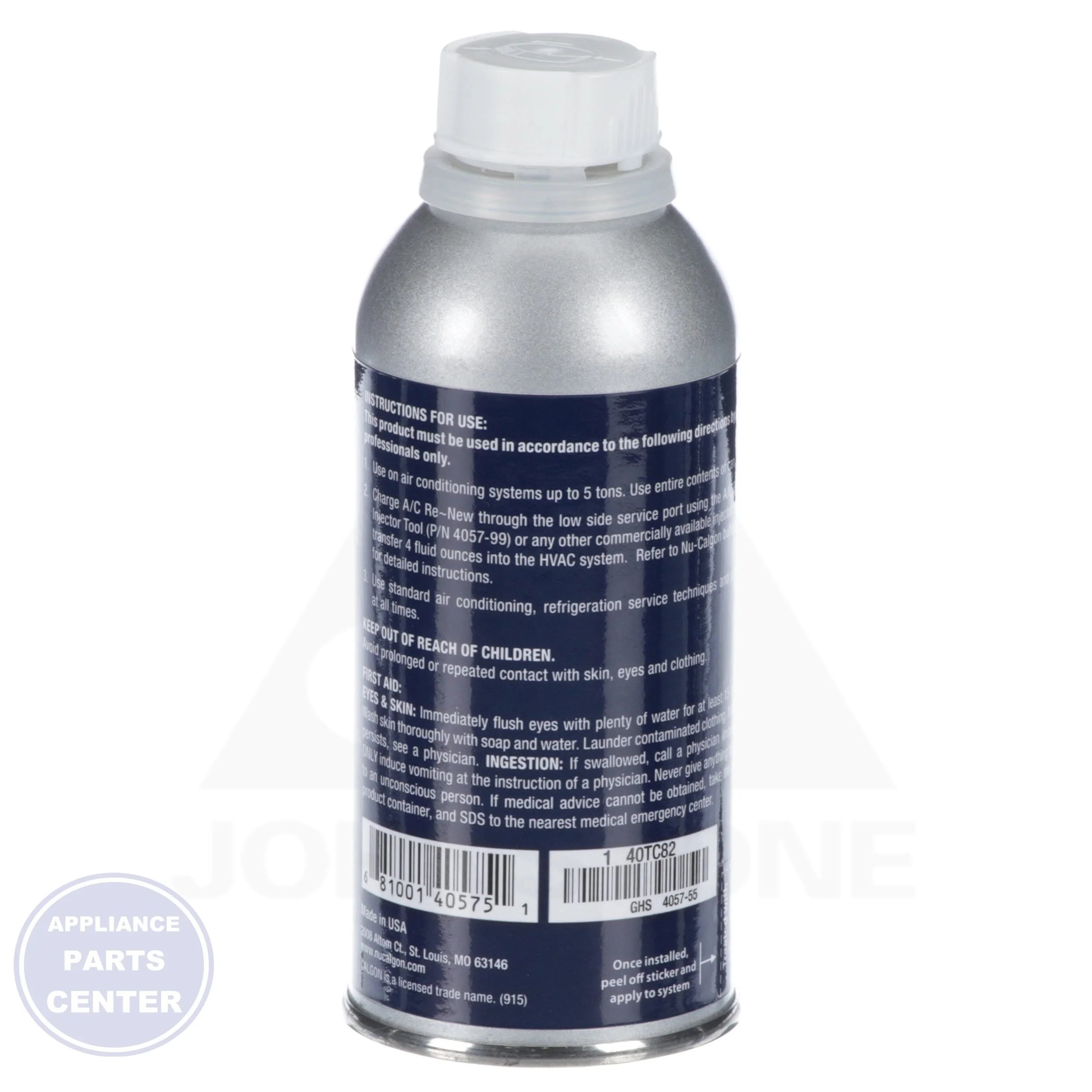 A/C Re-New Unpressurized 4057-55 - Side view with 4 oz capacity